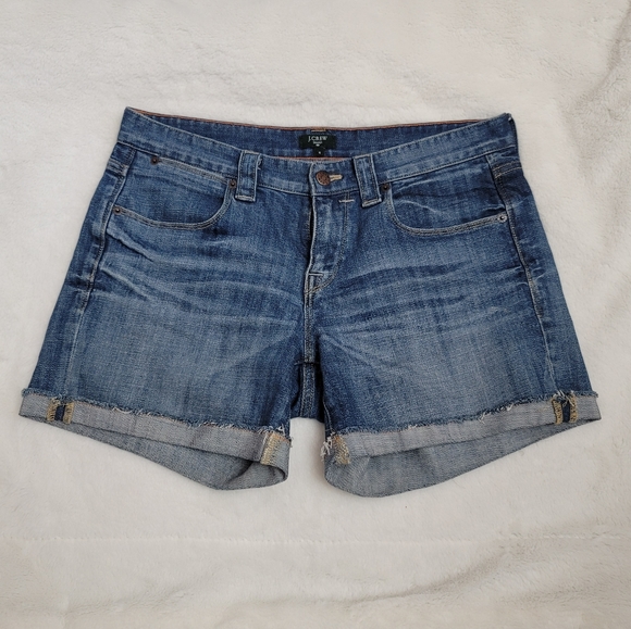J.Crew Distressed Jean Shorts - Picture 2 of 8